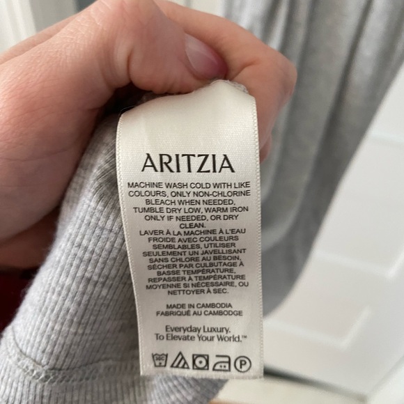 Aritzia The Group Luxe Lounge Retreat Cami Dress in gray - Picture 5 of 6